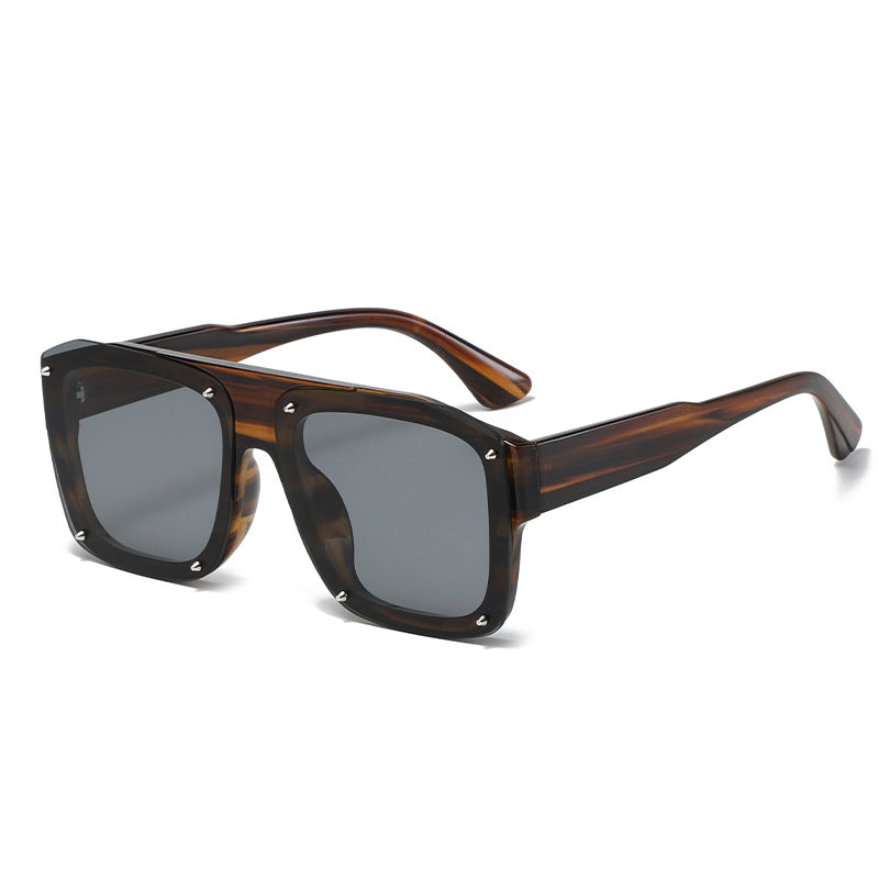 Wholesale PC Square Rivet Men Sunglasses